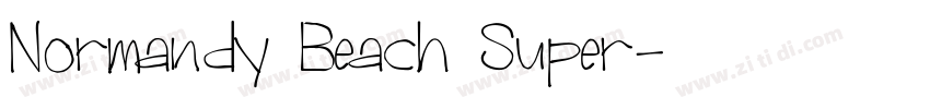 Normandy Beach Super字体转换